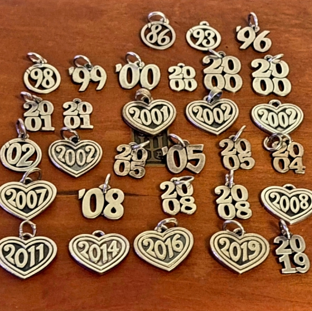 Retired James Avery Year Charms. DO NOT BUY LOT.